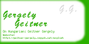 gergely geitner business card